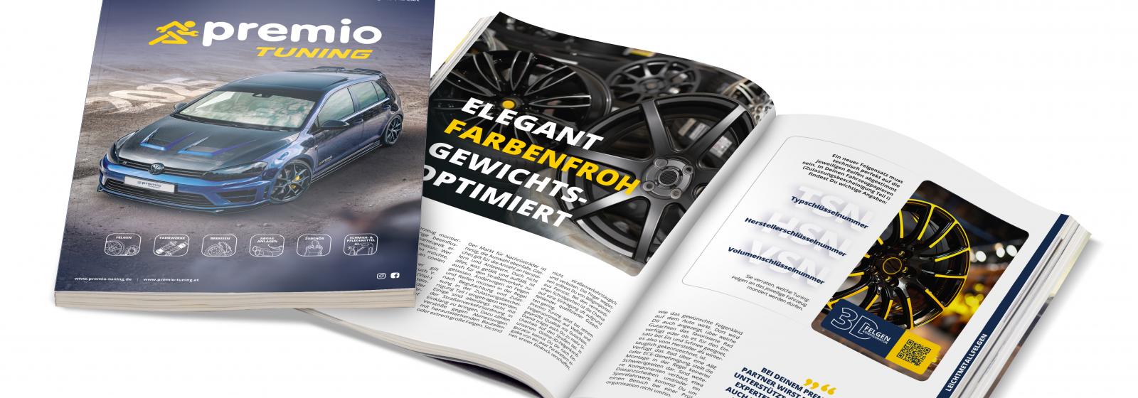 Premio Tuning Katalog 2025 Doppelseite